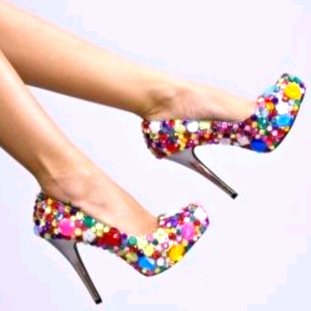 Haus of Price Dazie stilettos in Multicolor